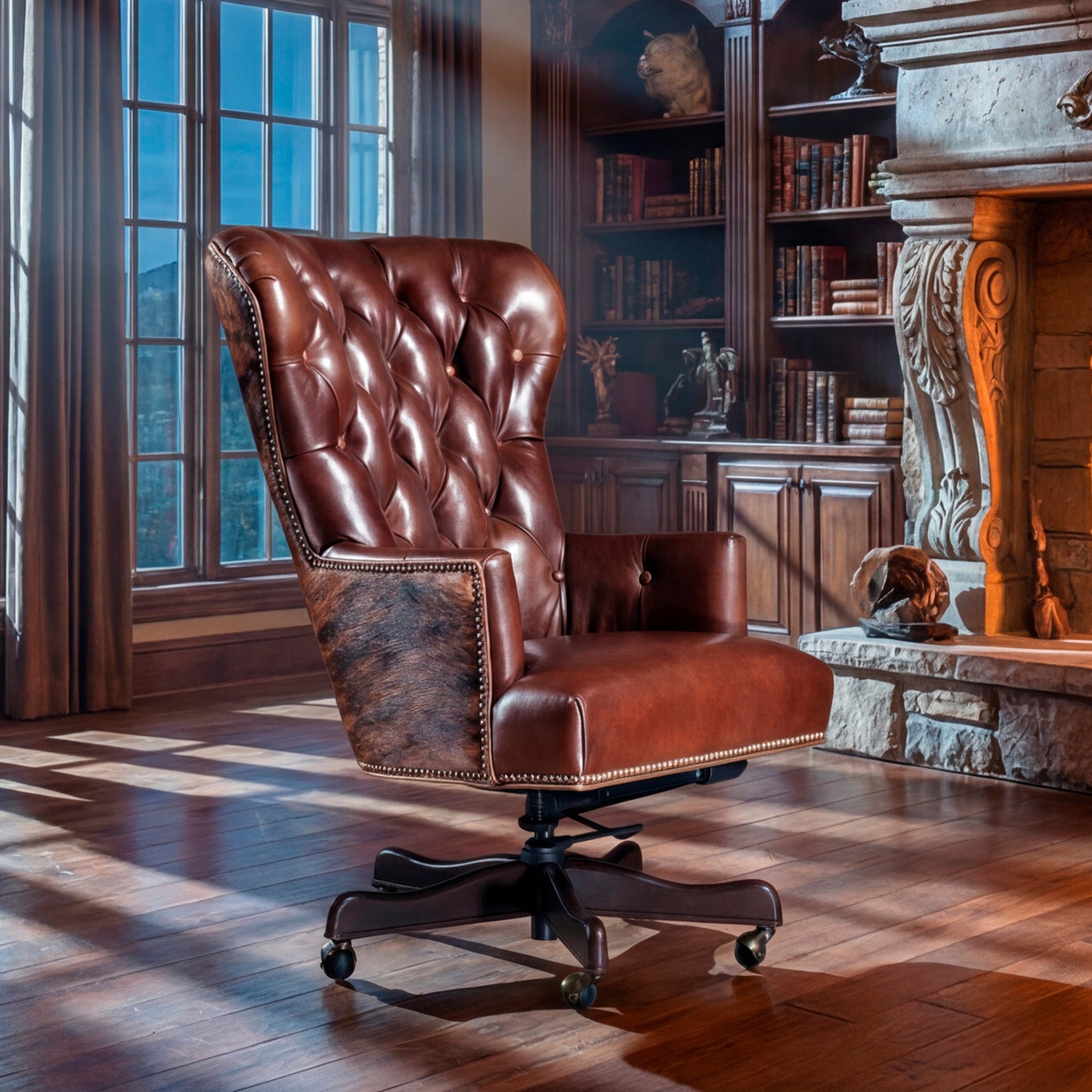 upscale western desk chairs