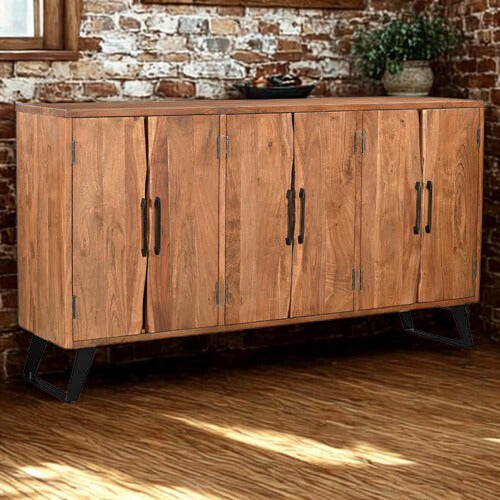 Crestone (6 Door) Acacia Wood Console