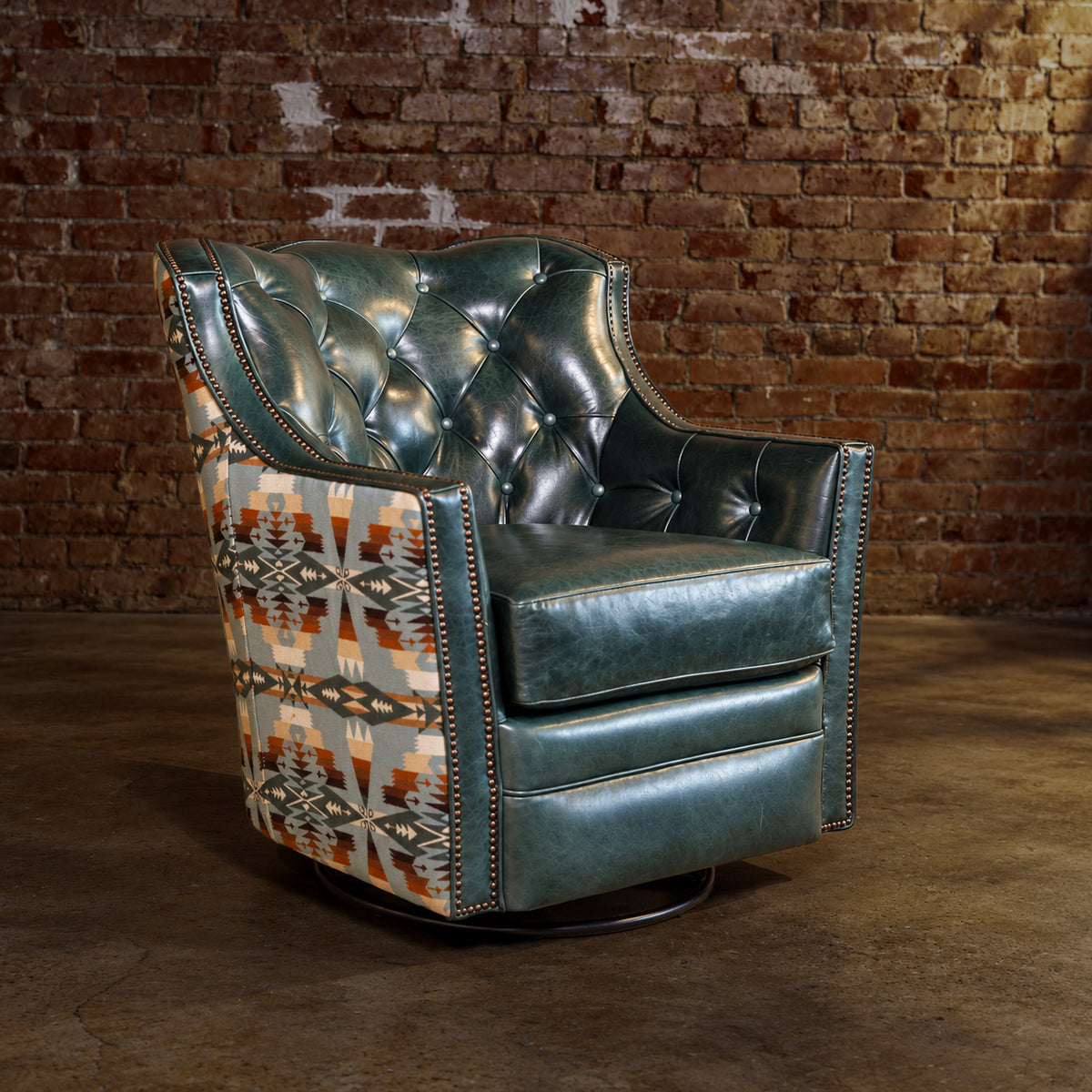 Emerald Mesa Pendleton Swivel Chair