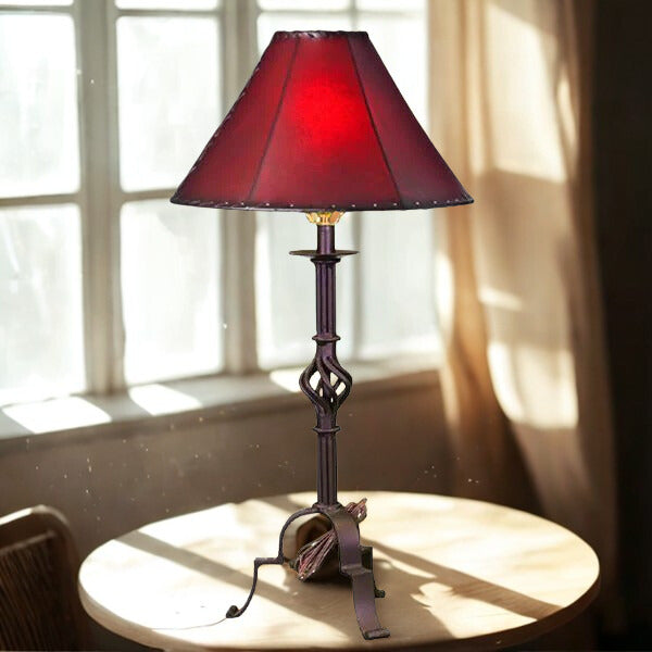 Hand Forged Iron Table Lamp 015