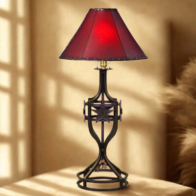 Hand Forged Iron Table Lamp 004