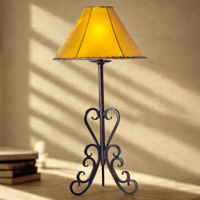Hand Forged Iron Table Lamp 010