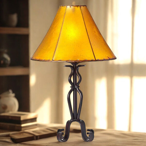 Hand Forged Iron Table Lamp 018