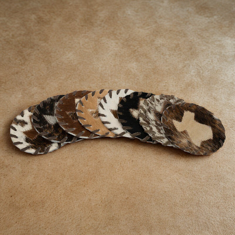 Texas Cowhide Coaster
