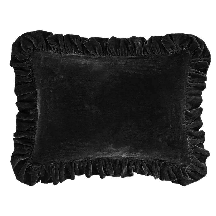 Stella Faux Silk Velvet Oblong Pillow