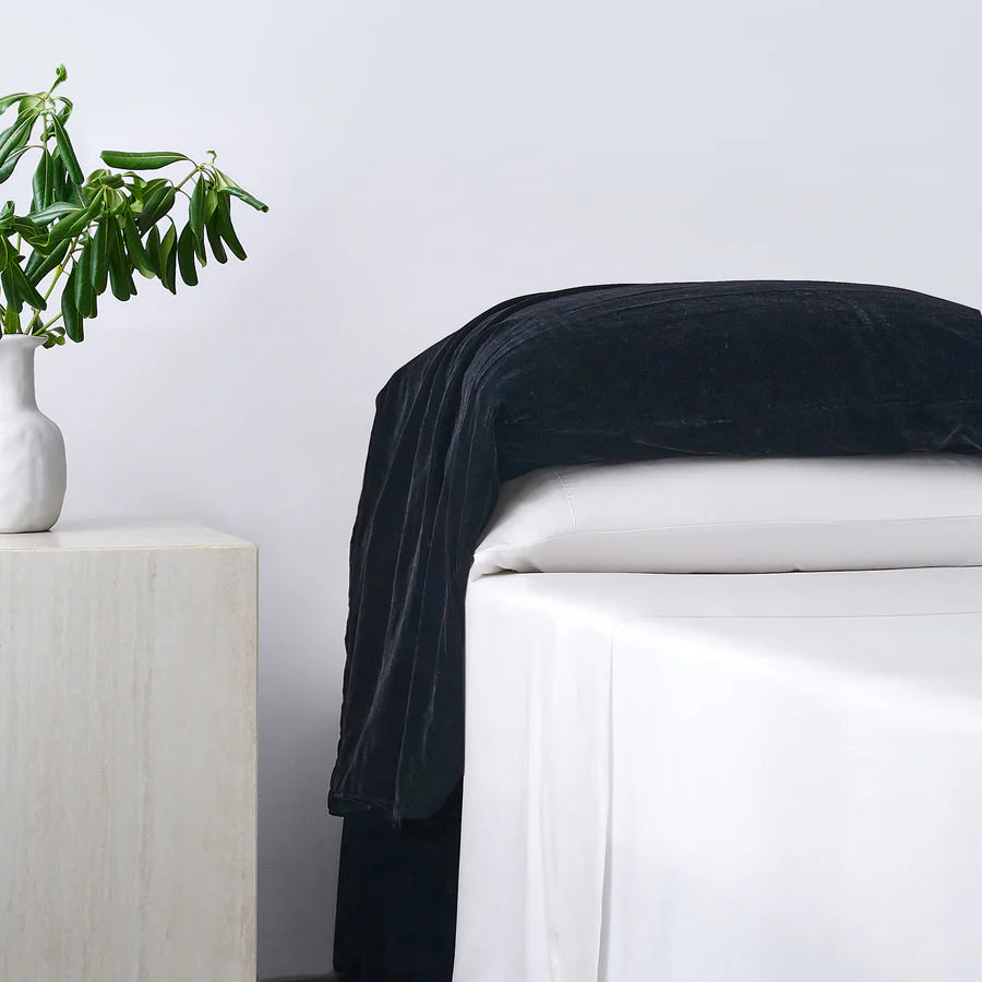 Stella Faux Silk Velvet Waterfall Pillowcase Set