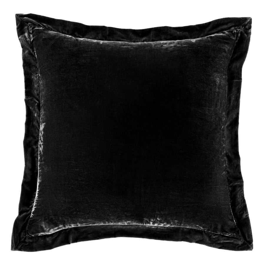 Stella Faux Silk Velvet Flanged Euro Sham
