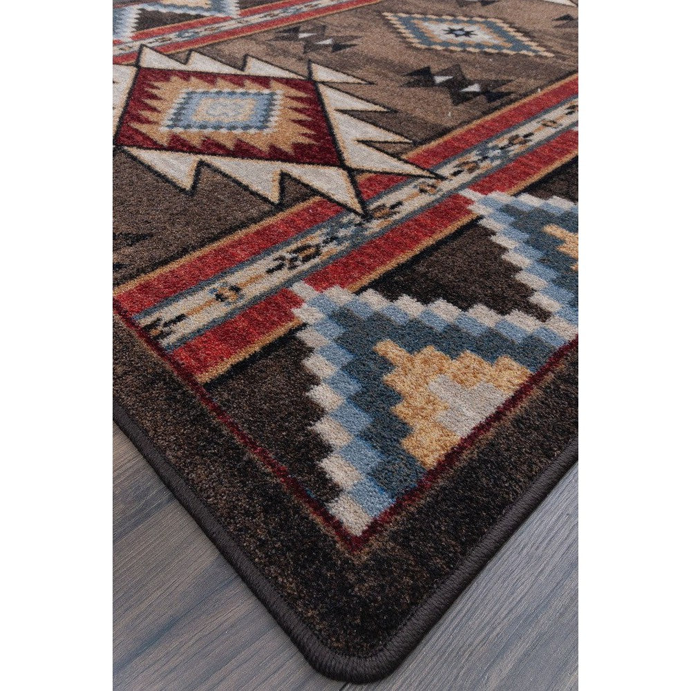 Bow Strings - Brown Rug
