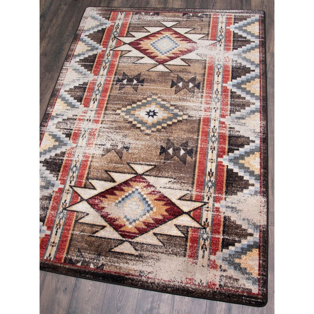 Bow Strings - Distressed Brown Rug