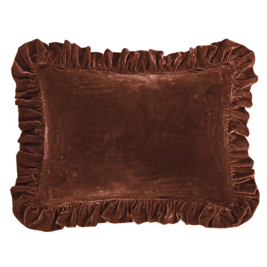 Stella Faux Silk Velvet Oblong Pillow
