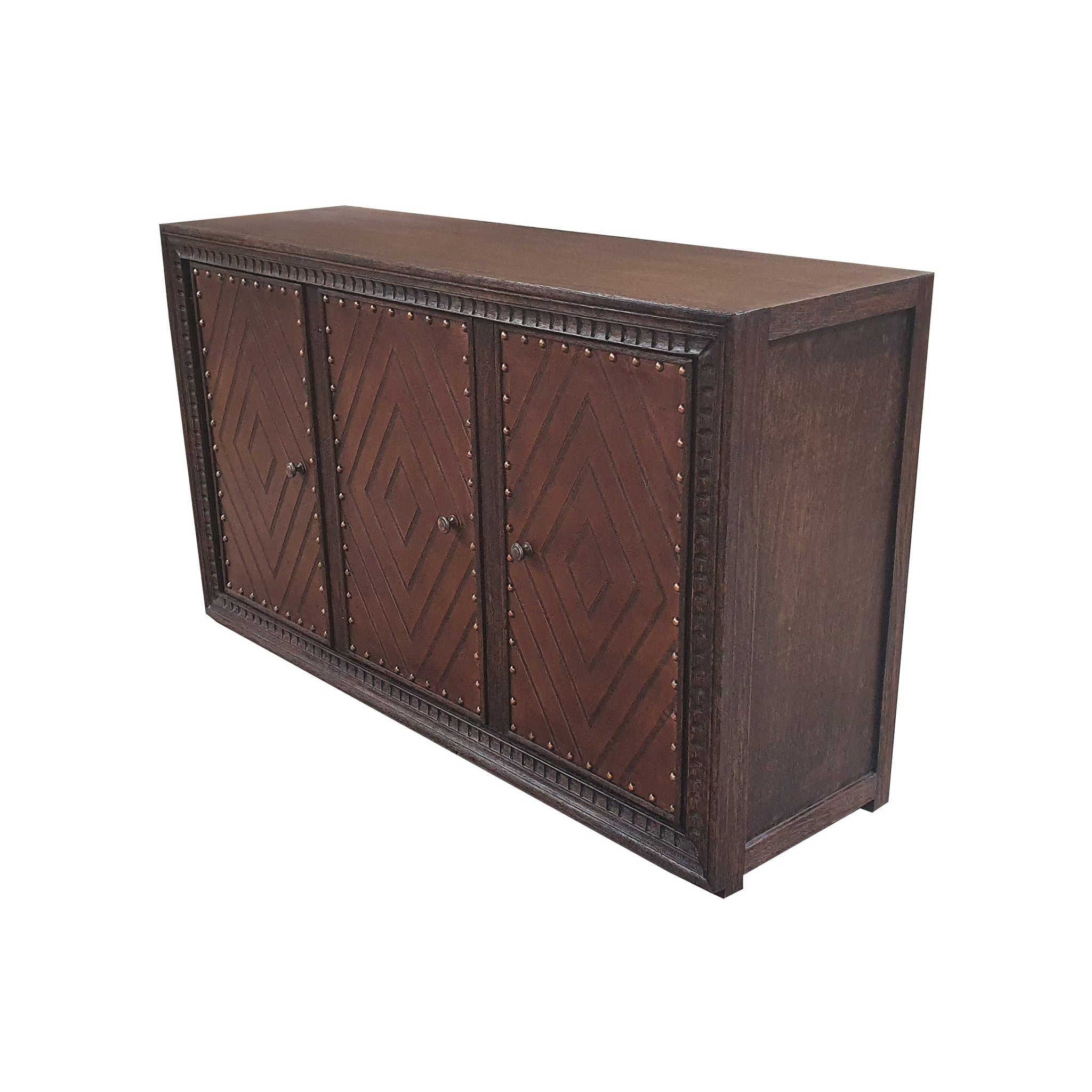 Carson 3 Door Leather Buffet