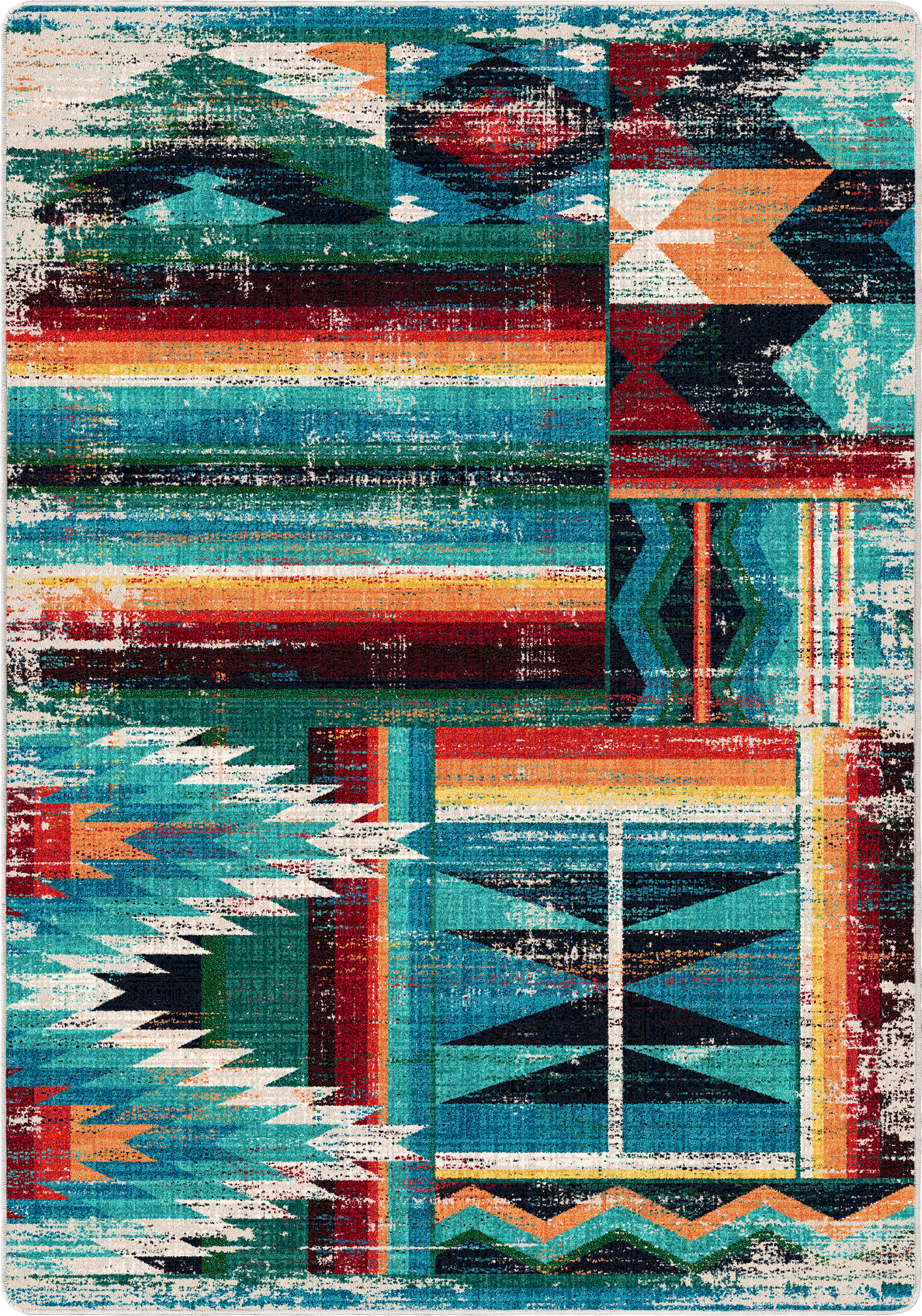 Caverns Turquoise Patchwork