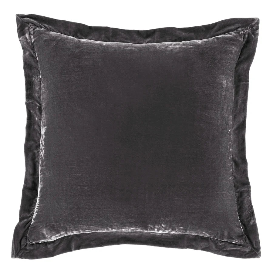 Stella Faux Silk Velvet Flanged Euro Sham
