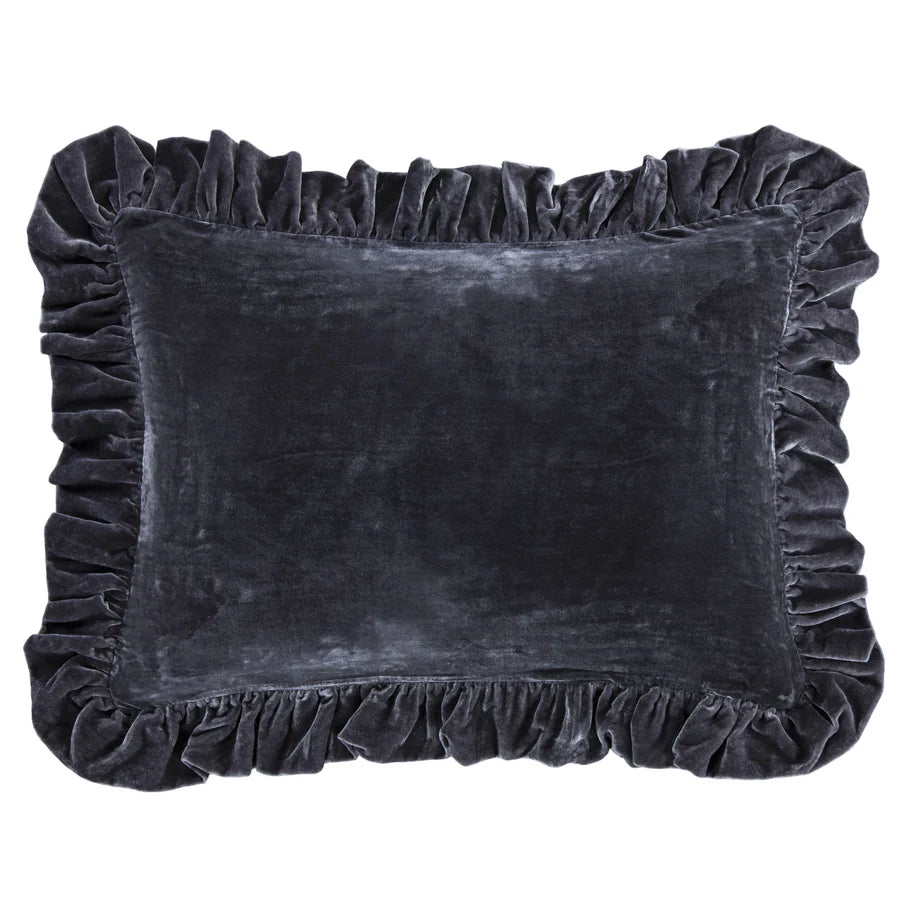 Stella Faux Silk Velvet Oblong Pillow