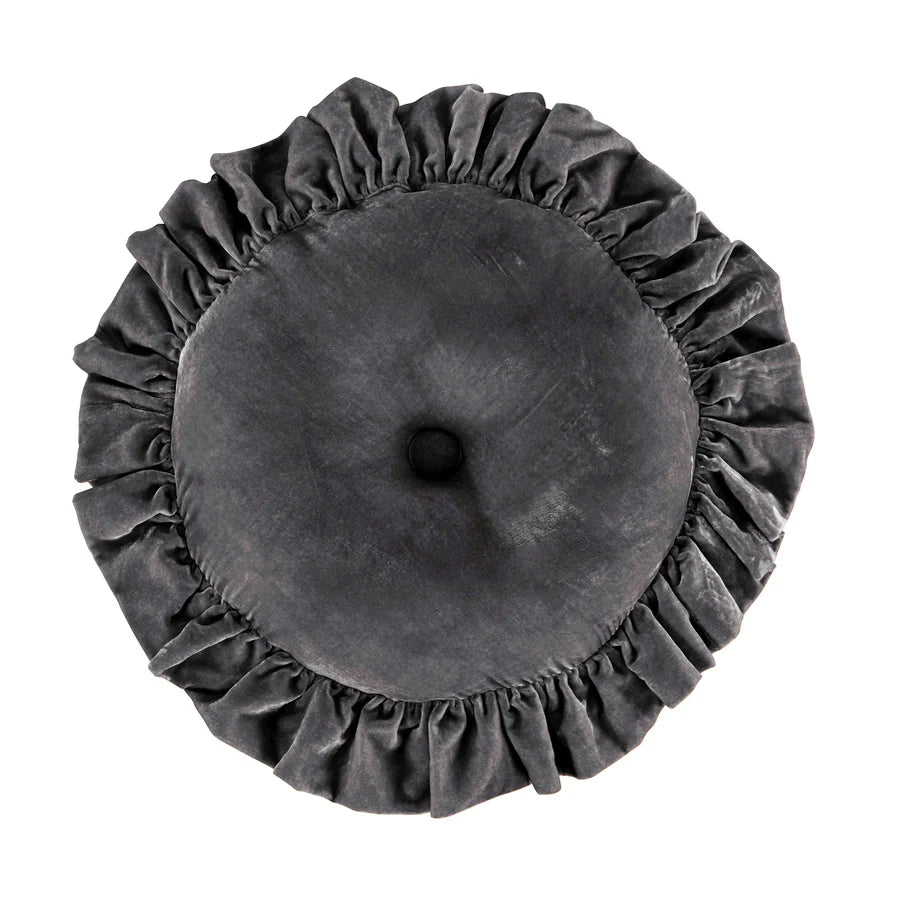 Stella Faux Silk Velvet Round Pillow