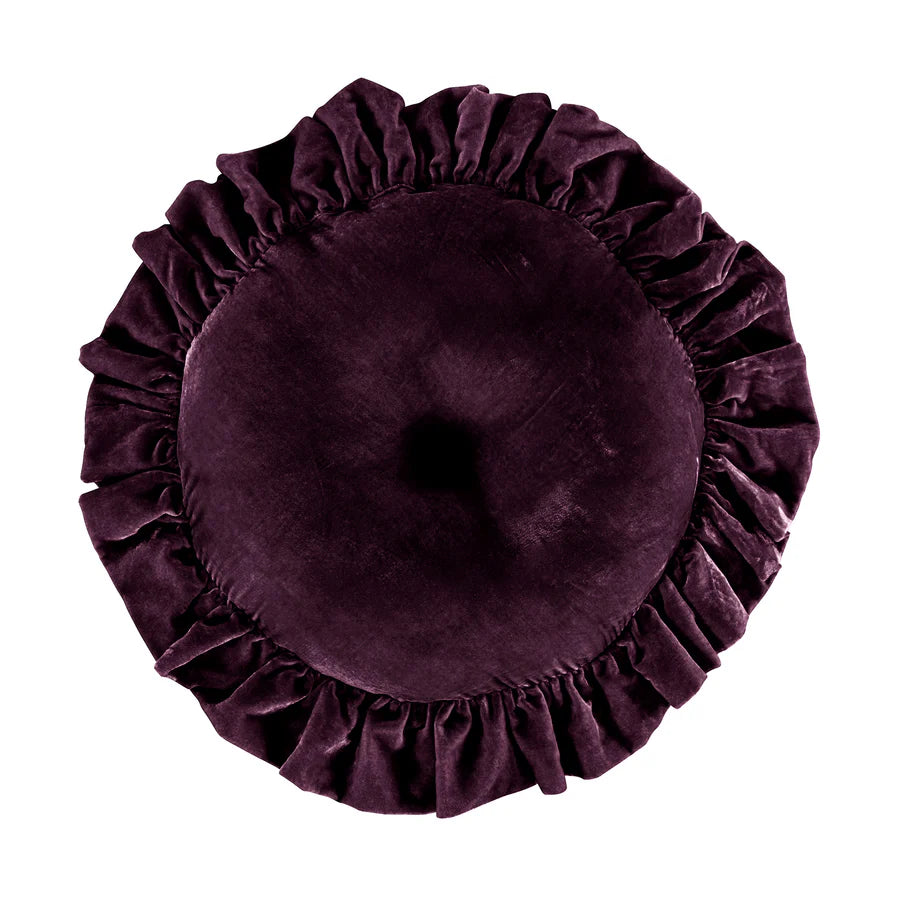 Stella Faux Silk Velvet Round Pillow