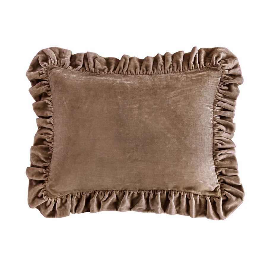 Stella Faux Silk Velvet Oblong Pillow
