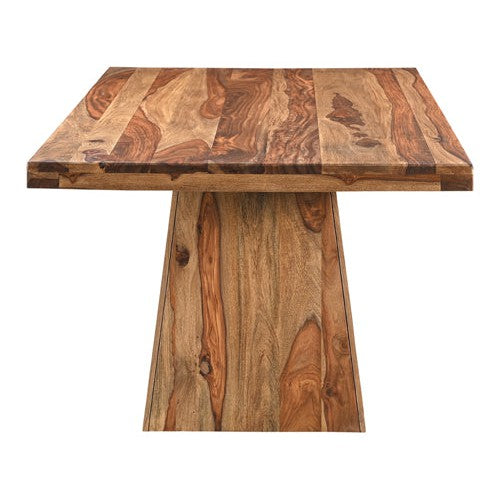 rustic wood dining table