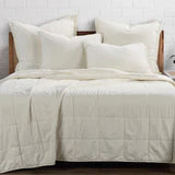 Stonewashed Cotton Canvas Coverlett Set