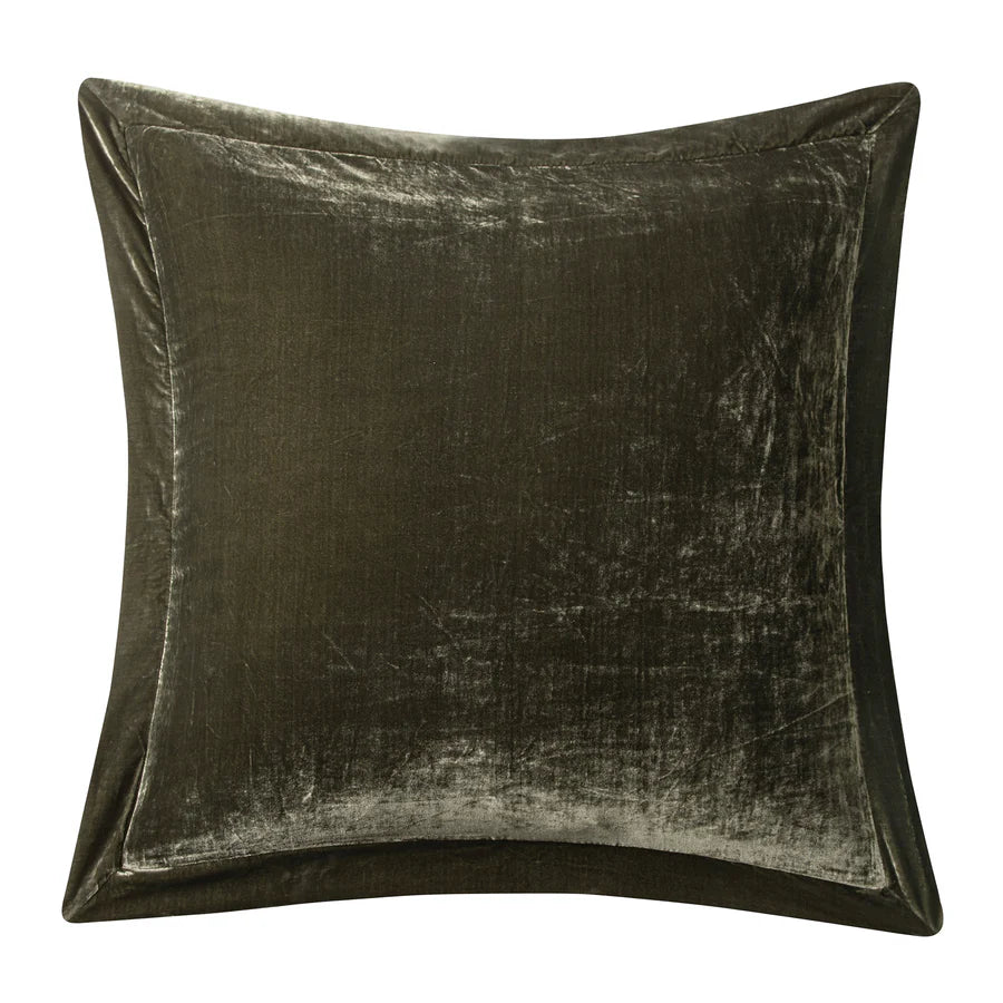 Stella Faux Silk Velvet Flanged Euro Sham