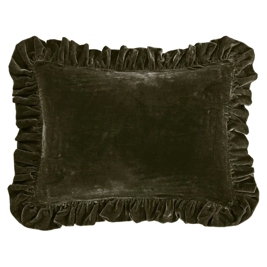 Stella Faux Silk Velvet Oblong Pillow