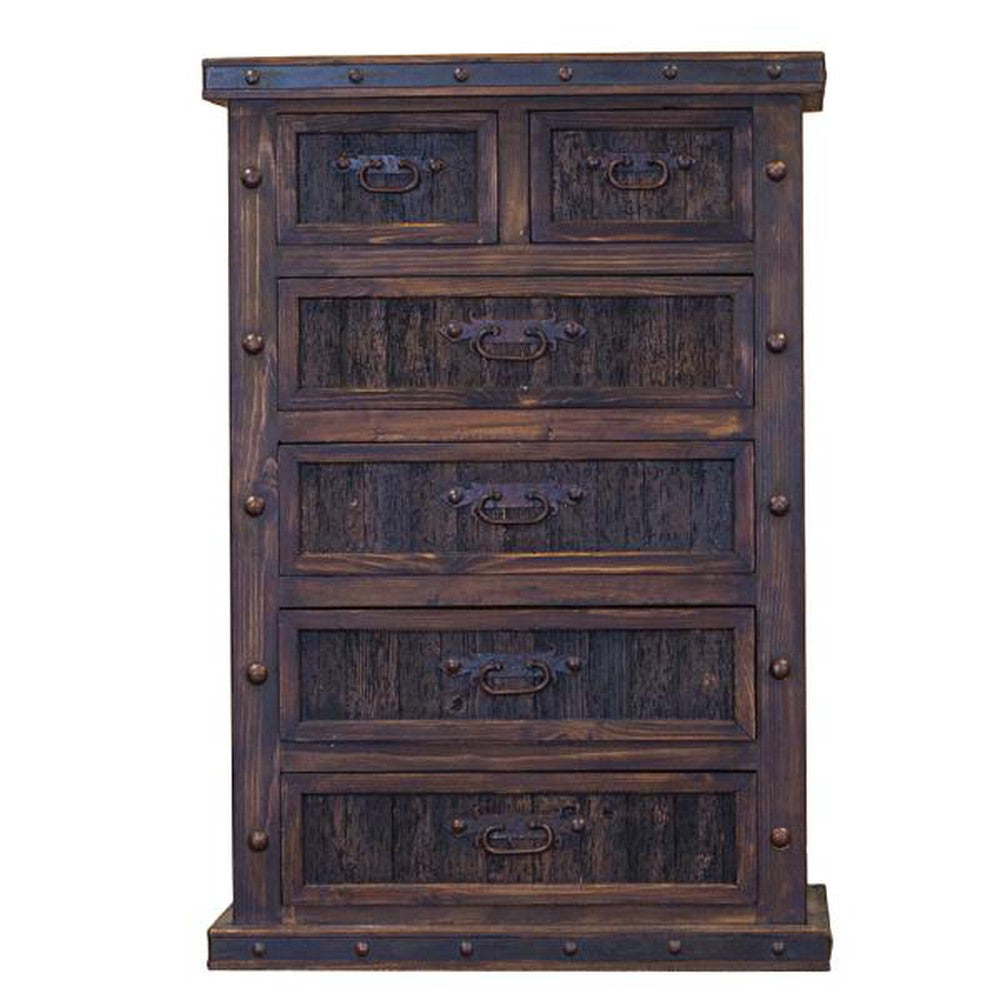 The Finca chest is the perfect addition to any home. This piece is crafted of reclaimed wood and finished with a metal banding accent, providing a rustic and timeless look. Its timeless design is a great way to bring a classic and traditional look into your living space.