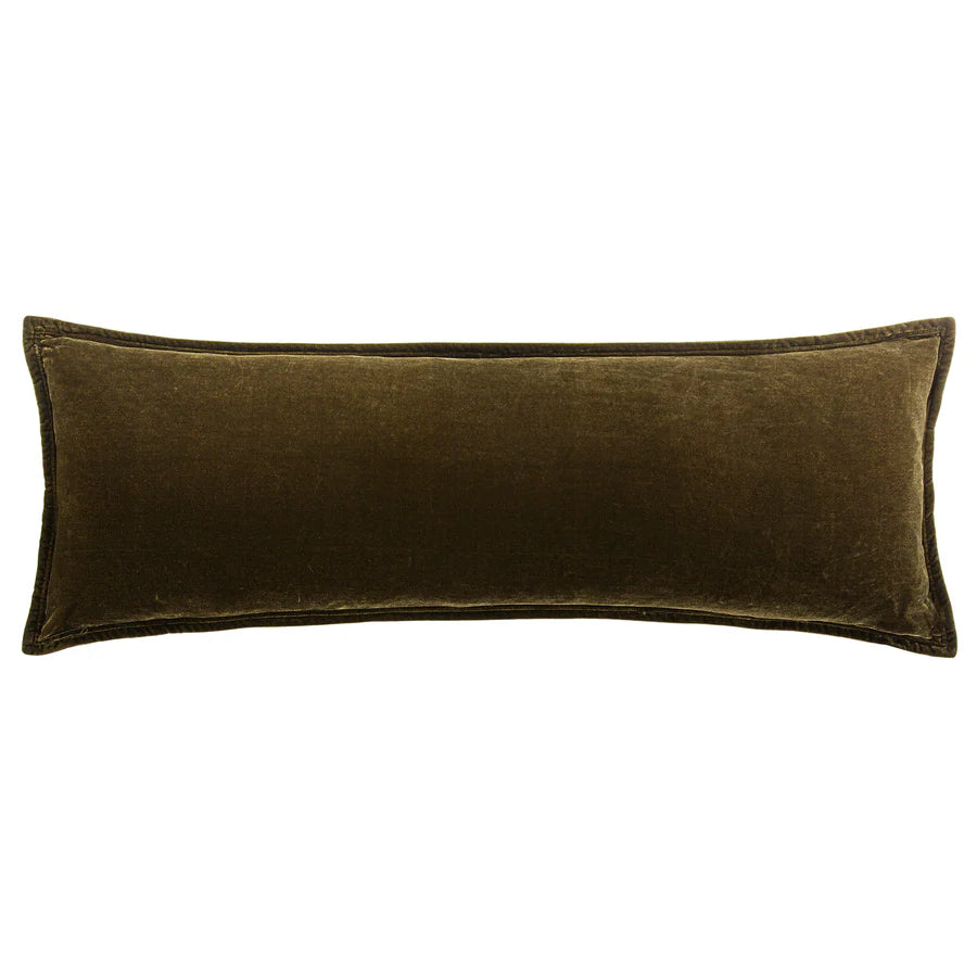 Stella Faux Silk Velvet Long Lumbar Pillow