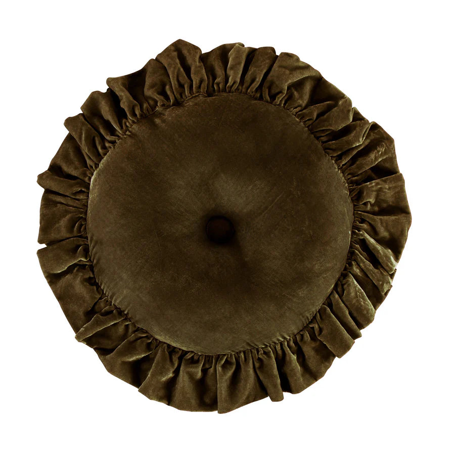 Stella Faux Silk Velvet Round Pillow