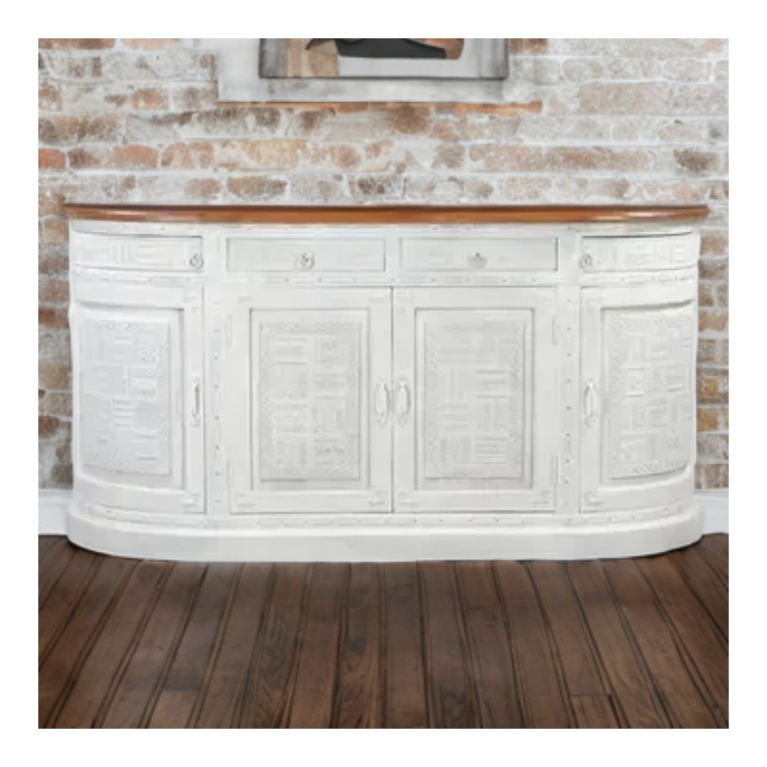 Hanna Half-Round Sideboard w/ Metal Accents