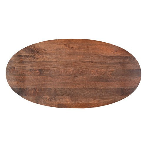 rustic oval mango wood dining table