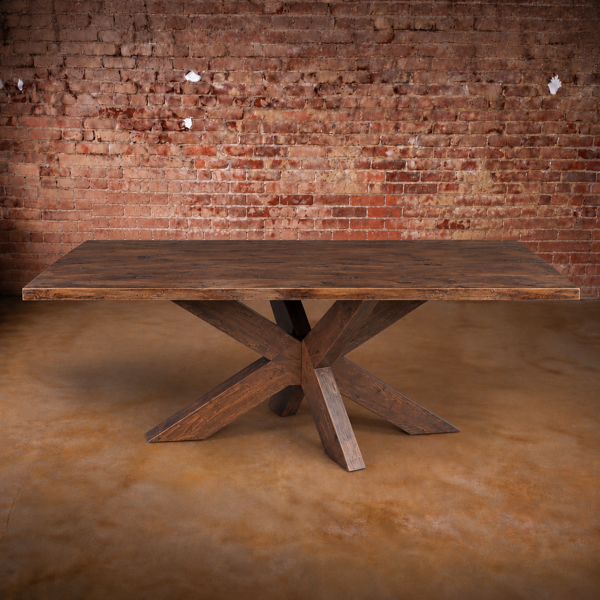 Rustic Harper Rectangle Dining Table