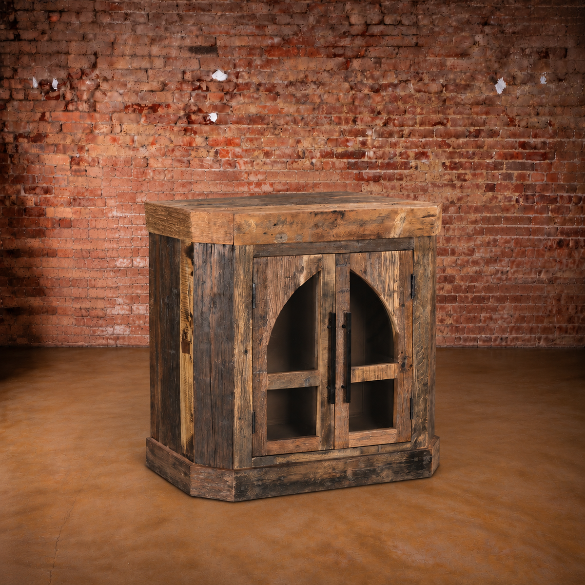 Fortville Arch 2 Door Accent Cabinet