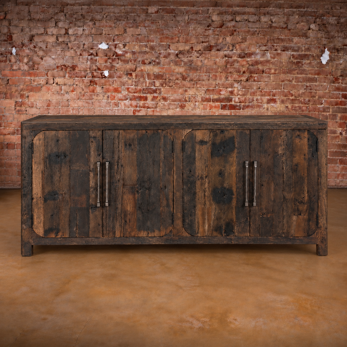 Fortville Reclaimed Wood 4 Door Sideboard