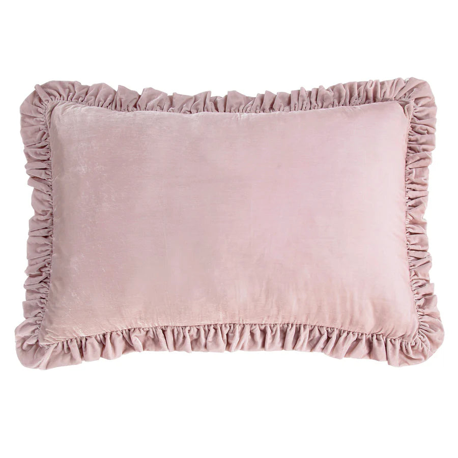 Stella Faux Silk Velvet Oblong Pillow