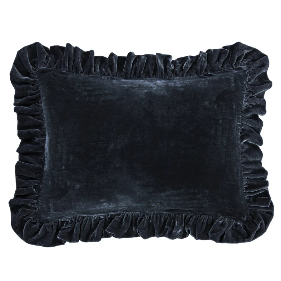 Stella Faux Silk Velvet Oblong Pillow