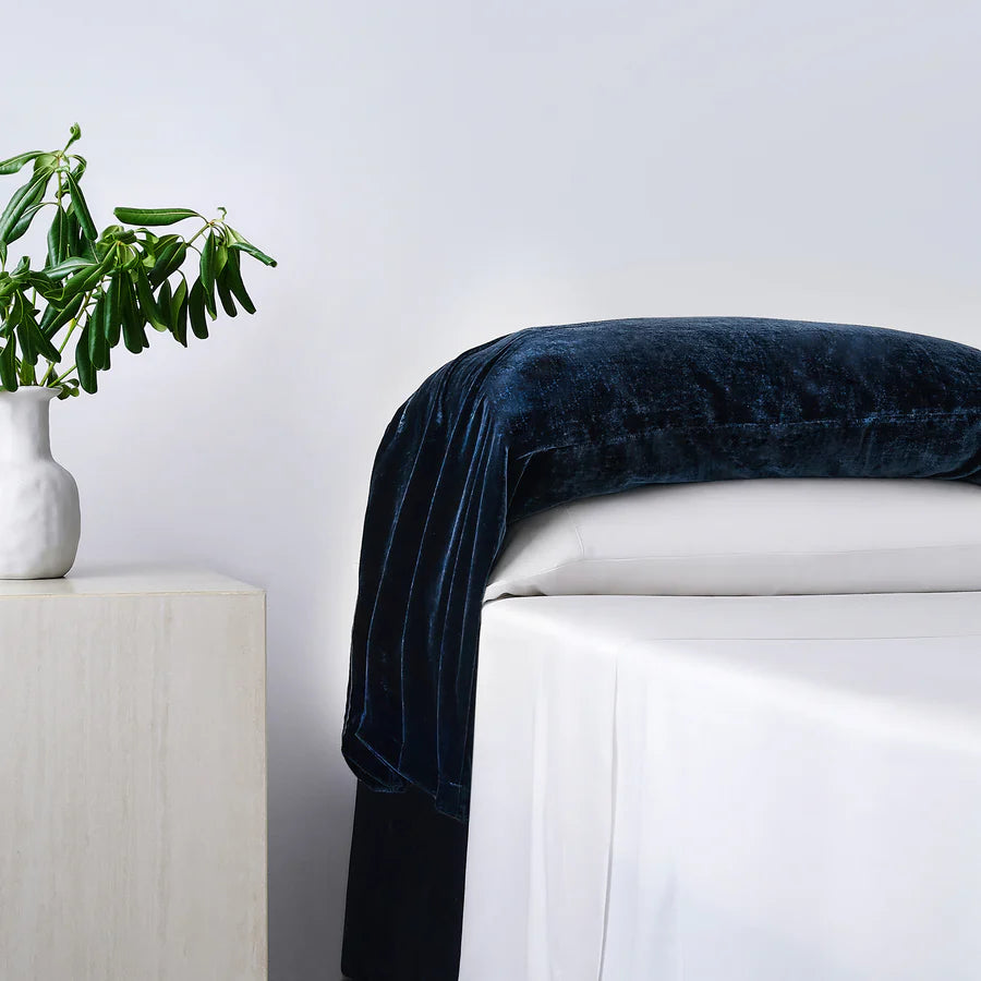 Stella Faux Silk Velvet Waterfall Pillowcase Set