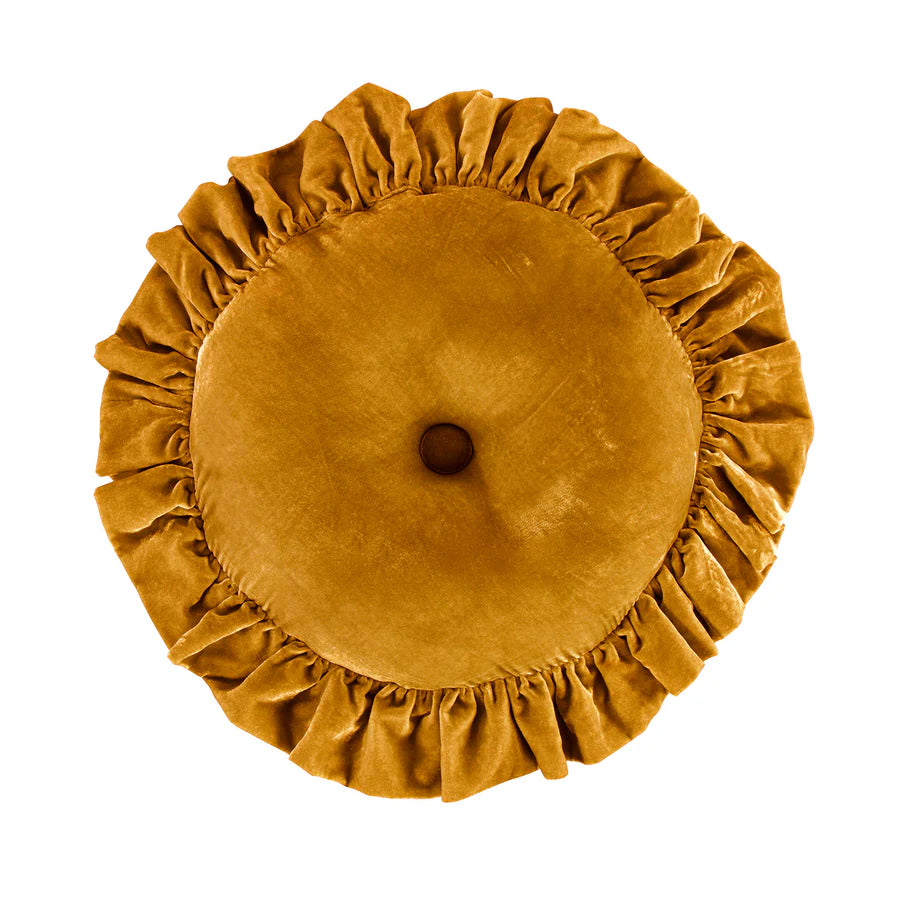 Stella Faux Silk Velvet Round Pillow