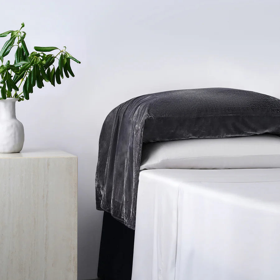 Stella Faux Silk Velvet Waterfall Pillowcase Set