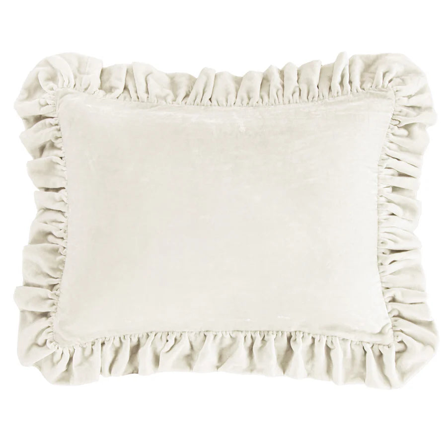 Stella Faux Silk Velvet Oblong Pillow