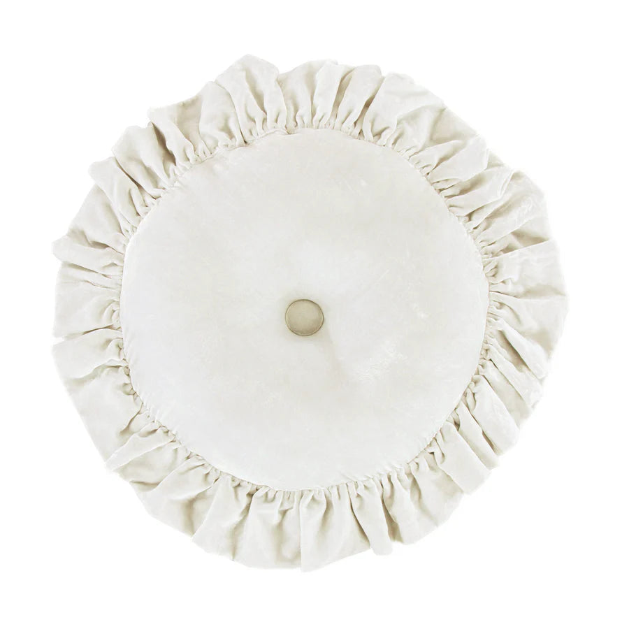 Stella Faux Silk Velvet Round Pillow
