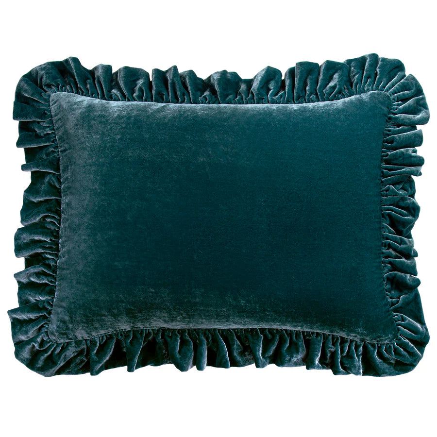Stella Faux Silk Velvet Oblong Pillow