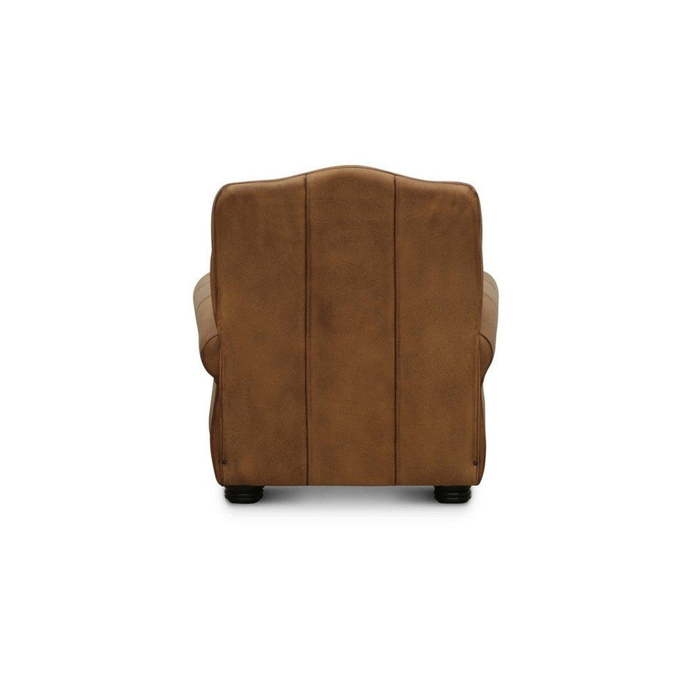 Experience a touch of luxury with the San Angelo Recliner. Crafted from top grain hand antiqued Italian leather, this recliner features a pushback recliner, rolled arm, stitched picture frame on the seat and seat back, and nailhead trim, providing you with the comfort and style you expect in your home.