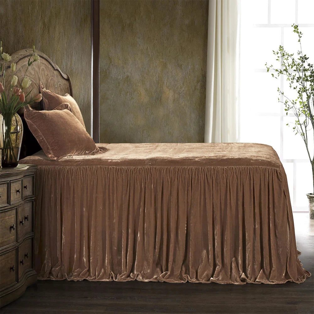 Velvet Bedspread Set