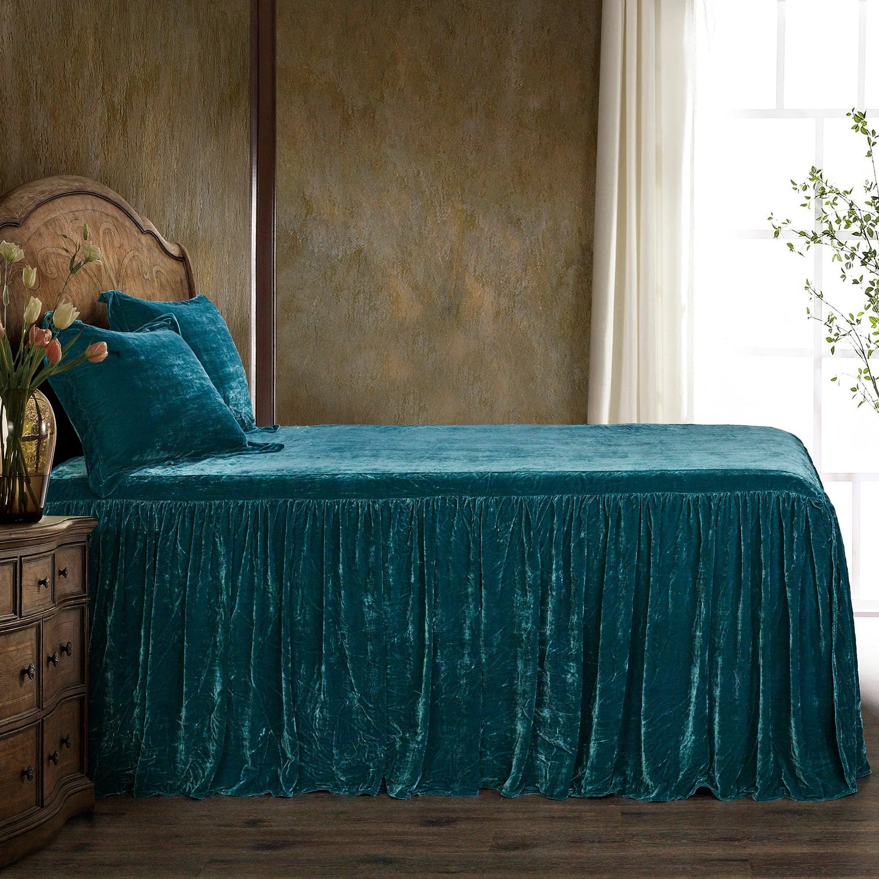 Stella Velvet Bedspread Set