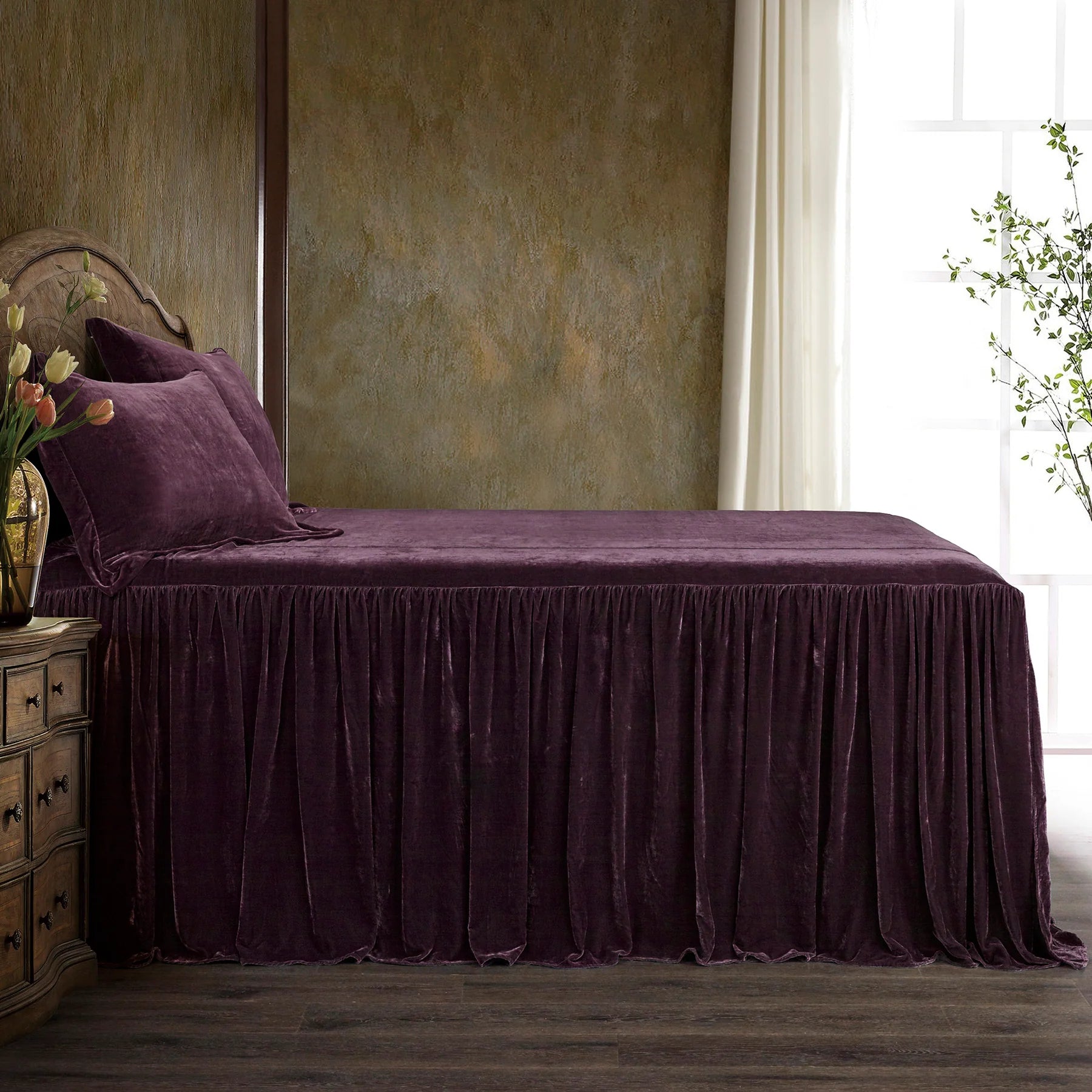 Stella Velvet Bedspread Set