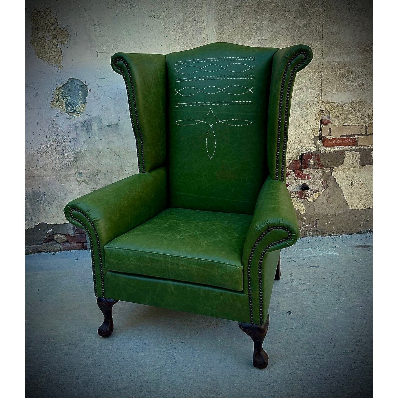 Stetson Olive Wingback Chair