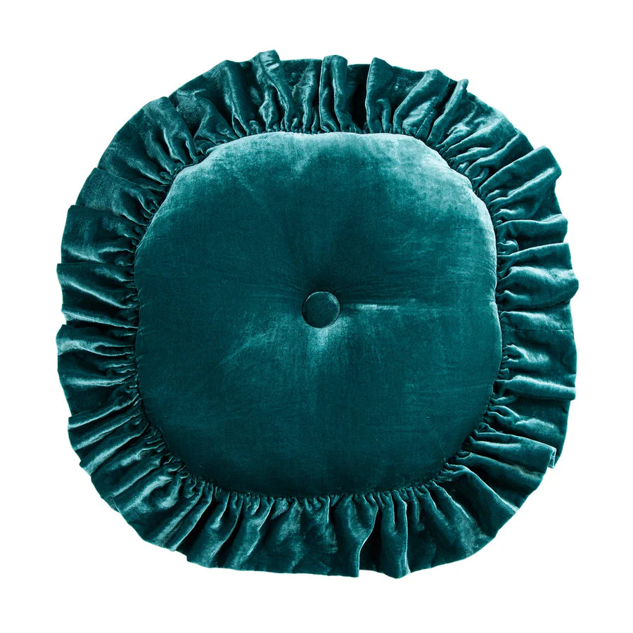 Stella Faux Silk Velvet Round Pillow