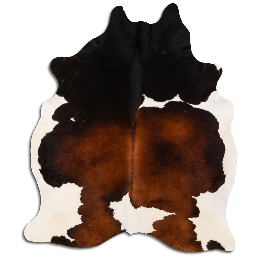 Cowhide rugs are a natural and elegant addition to any room.   Cowhides are all unique! You will receive a hide with very similar colors and patterns as pictured. Few hides might contain some natural flaws due to conditions inherent to natural animal products such as branding and barbwire markings.