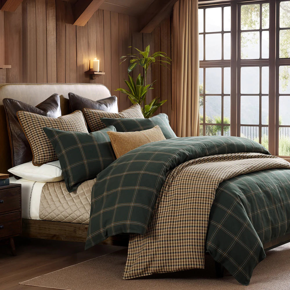 Windowpane Plaid Comforter Set