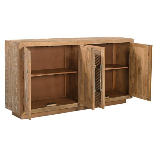 rustic distressed wood sideboard